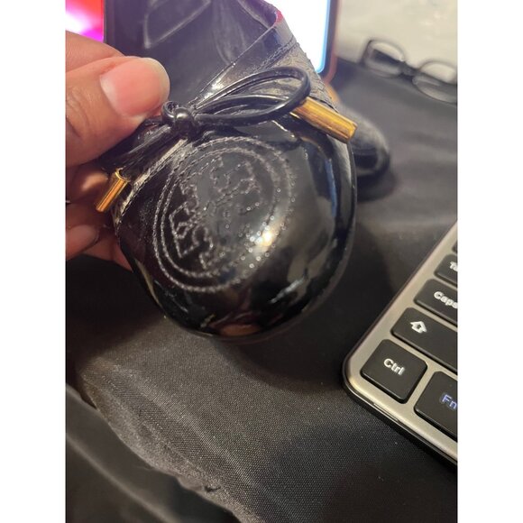 Tory Burch Verbena Tribal Snake Patent Leather Cap Toe Flat Size 5M - Picture 5 of 10